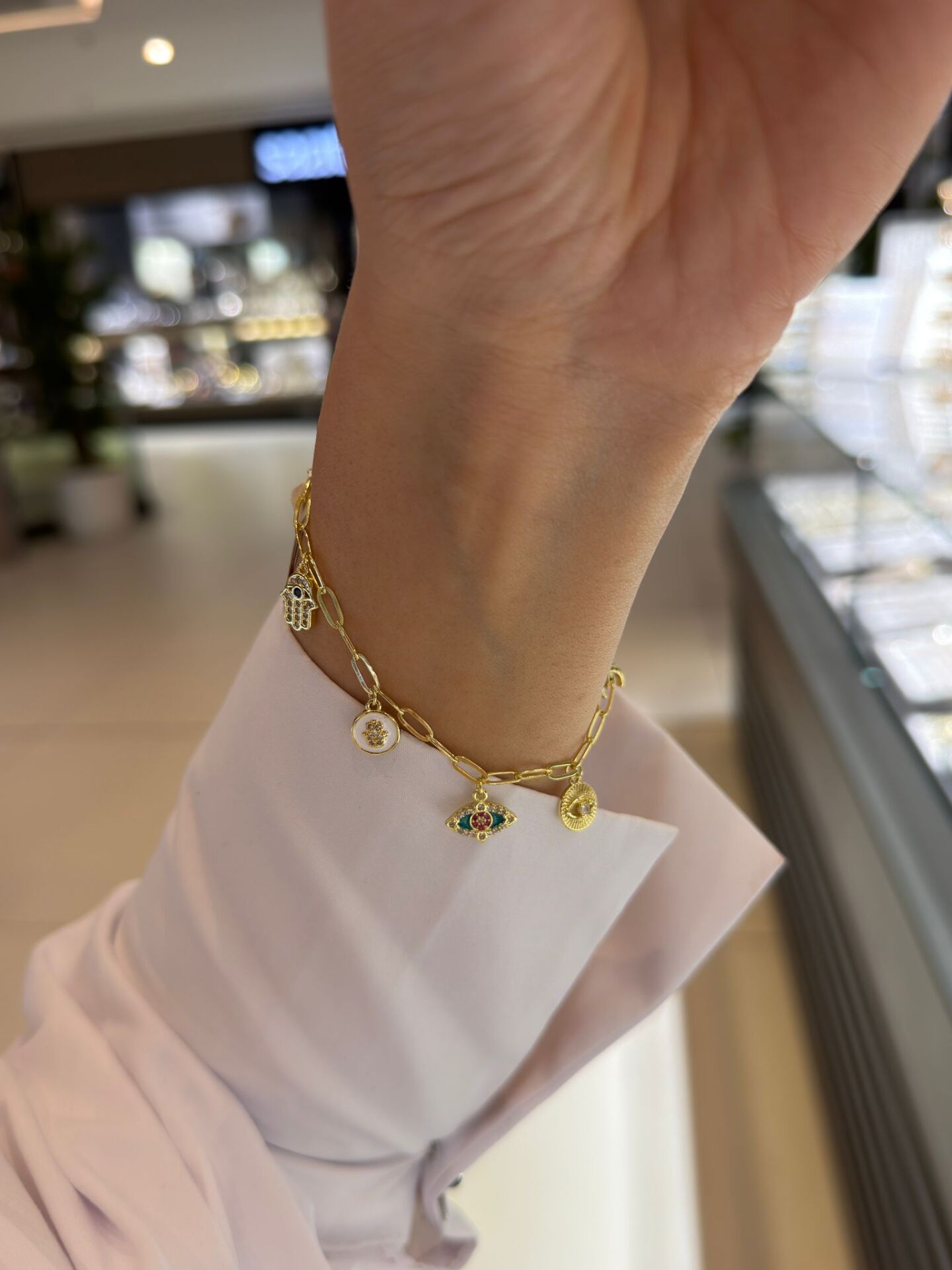 Renkli Charmlı Bileklik Ve Kolye