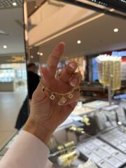 Yonca Charm Detaylı Bileklik Ve Kolye