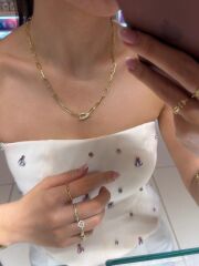 Kilit Detaylı Ataç Kolye