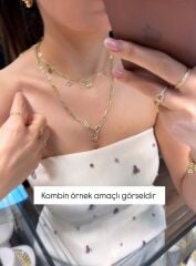 Kilit Detaylı Ataç Kolye