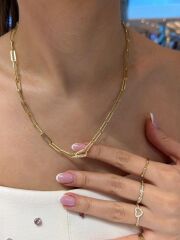 Kilit Detaylı Ataç Kolye