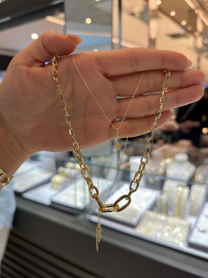 Gold Kuyum İşçilik Kolye Bileklik Küpe Set