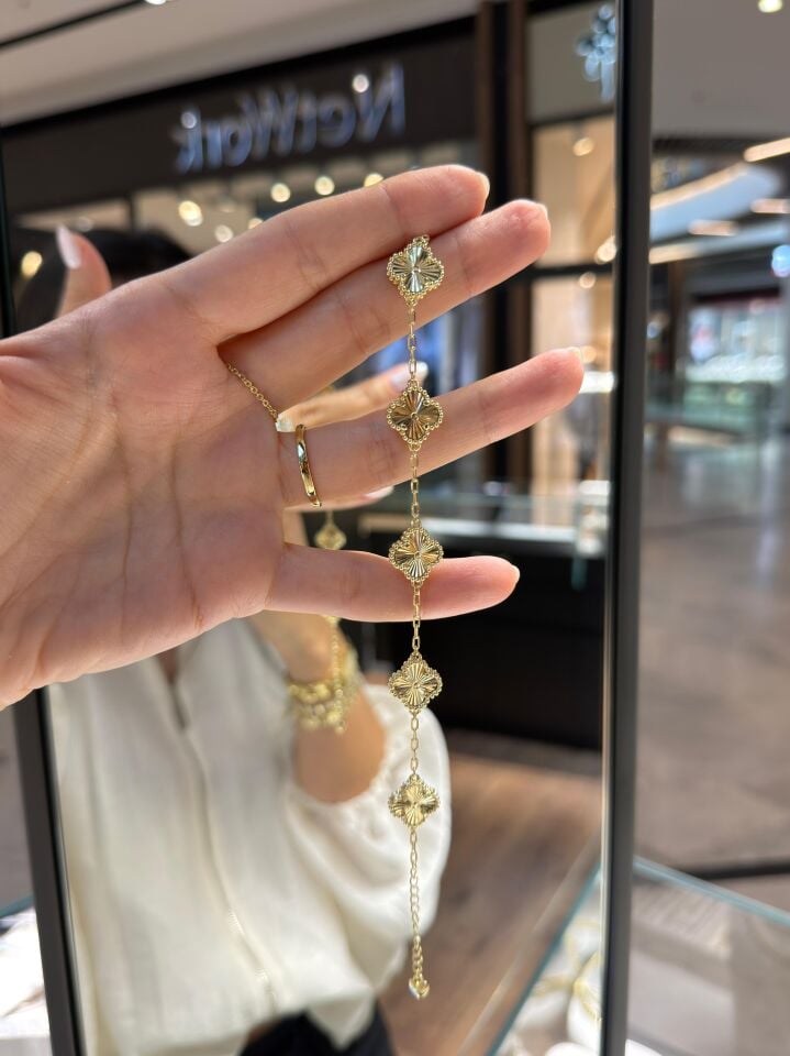 Gold Yonca Bileklik