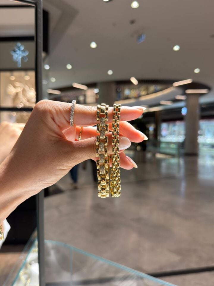 Gold Taşlı Ve Taşsız Bileklikler