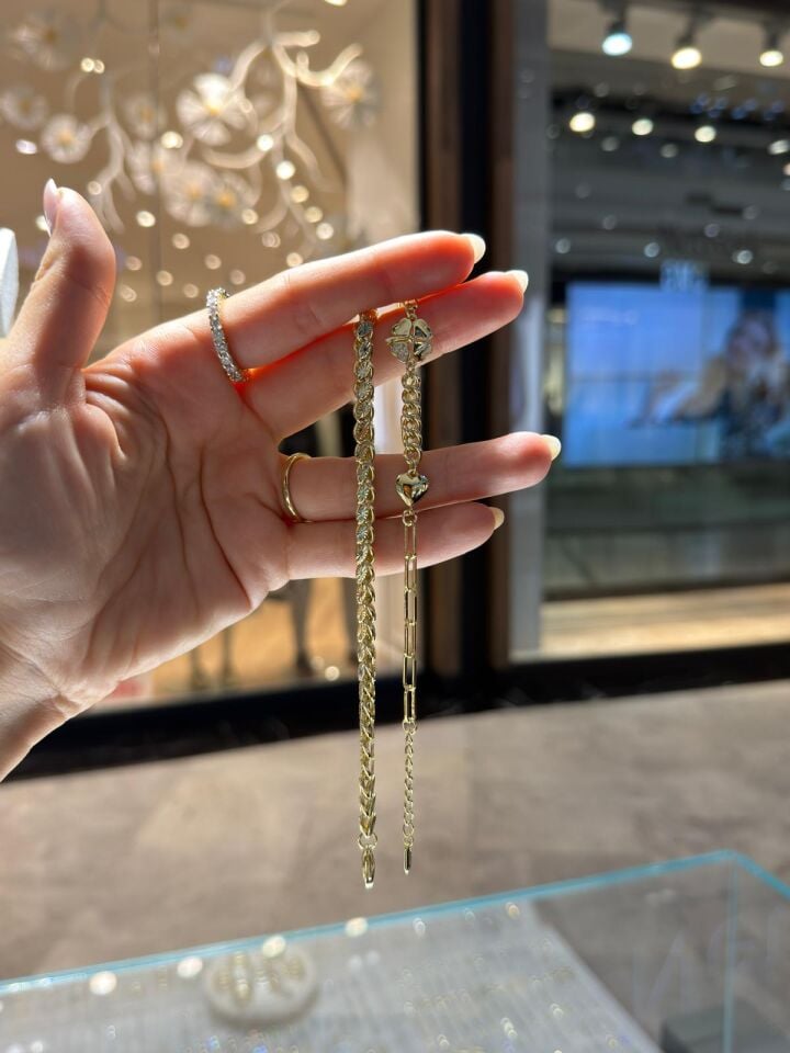 Gold Arpa Ve Yonca Bileklik