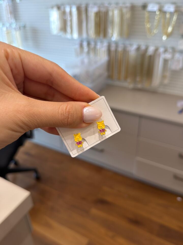 Winnie The Pooh Çocuk Küpesi
