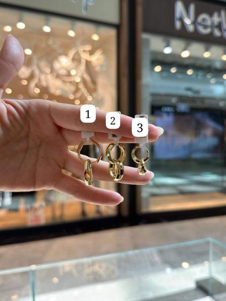Gold Küpe Kombinleri