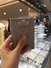 Minimal Taşlı  Kolye Küpe Set