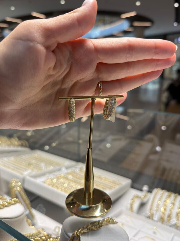 Gold Tasarım Küpeler