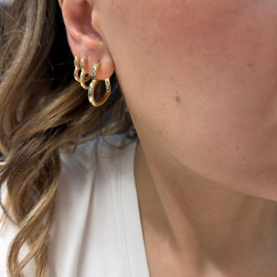 Kalpli Gold Küpe orta