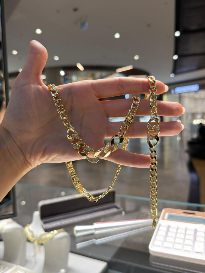 Gold Tasarım Kolye Ve Bileklik Set
