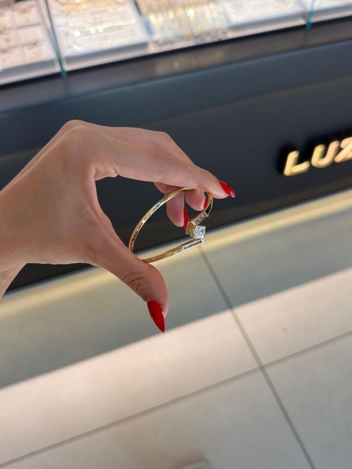 Luzzo Tektaş Gold Kelepçe