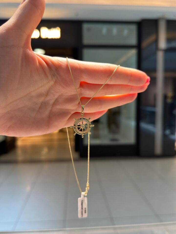 Luzzo Gold Pusula Kolye