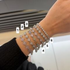 Gümüş Renk Yonca Bileklikler